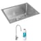 Elkay 16 Gauge SS 23-1/2" x 18-1/4" x 10" Single Bowl Undermount Sink Kit with Filtered Beverage Faucet EFRU211510TFG - alternate 10